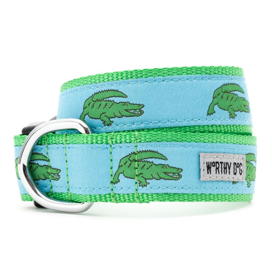 Blue Alligators Collar