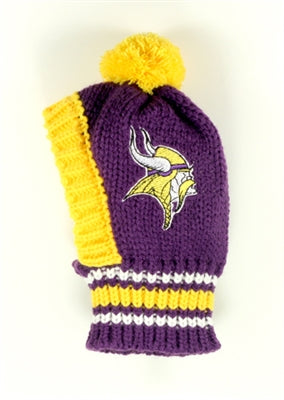 NFL Knit Pet Hat - Vikings