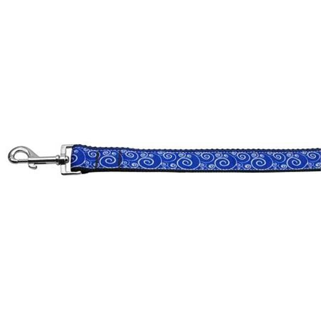 Swirly Blue Dog Leash 4ft