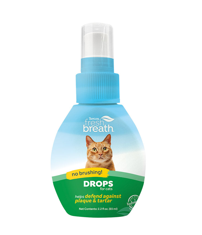 TropiClean Fresh Breath Oral Care Drops for Cats 2oz