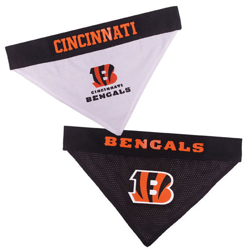 Cincinnati Bengals NFL Reversible Dog Bandana