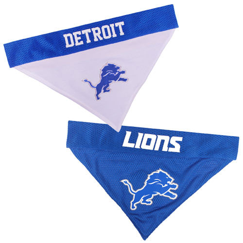 Detroit Lions NFL Reversible Dog Bandana