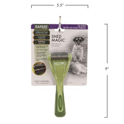 Safari Shed Magic De-Shedding Tool for Dogs with Medium to Long Hair