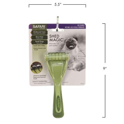 Safari Shed Magic De-Shedding Tool for Dogs with Short to Medium Hair