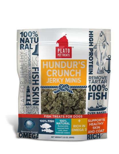 Plato Hundur’s Crunch Jerky Minis Fish 3.5oz