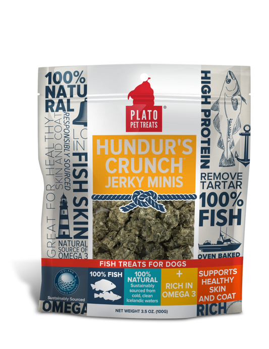 Plato Hundur’s Crunch Jerky Minis Fish 3.5oz