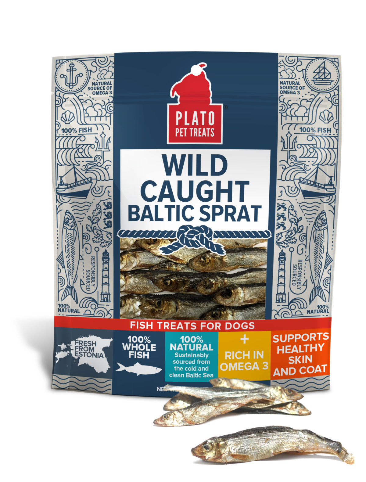 Plato Wild Caught Baltic Sprat Fish 3oz