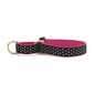 Black and White Dot Martingale Dog Collar