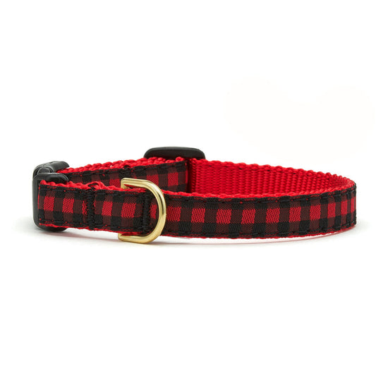 Buffalo Check Small Breed Dog Collar