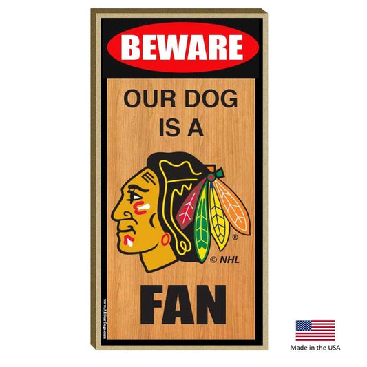 NHL Chicago Blackhawks Wooden Sign