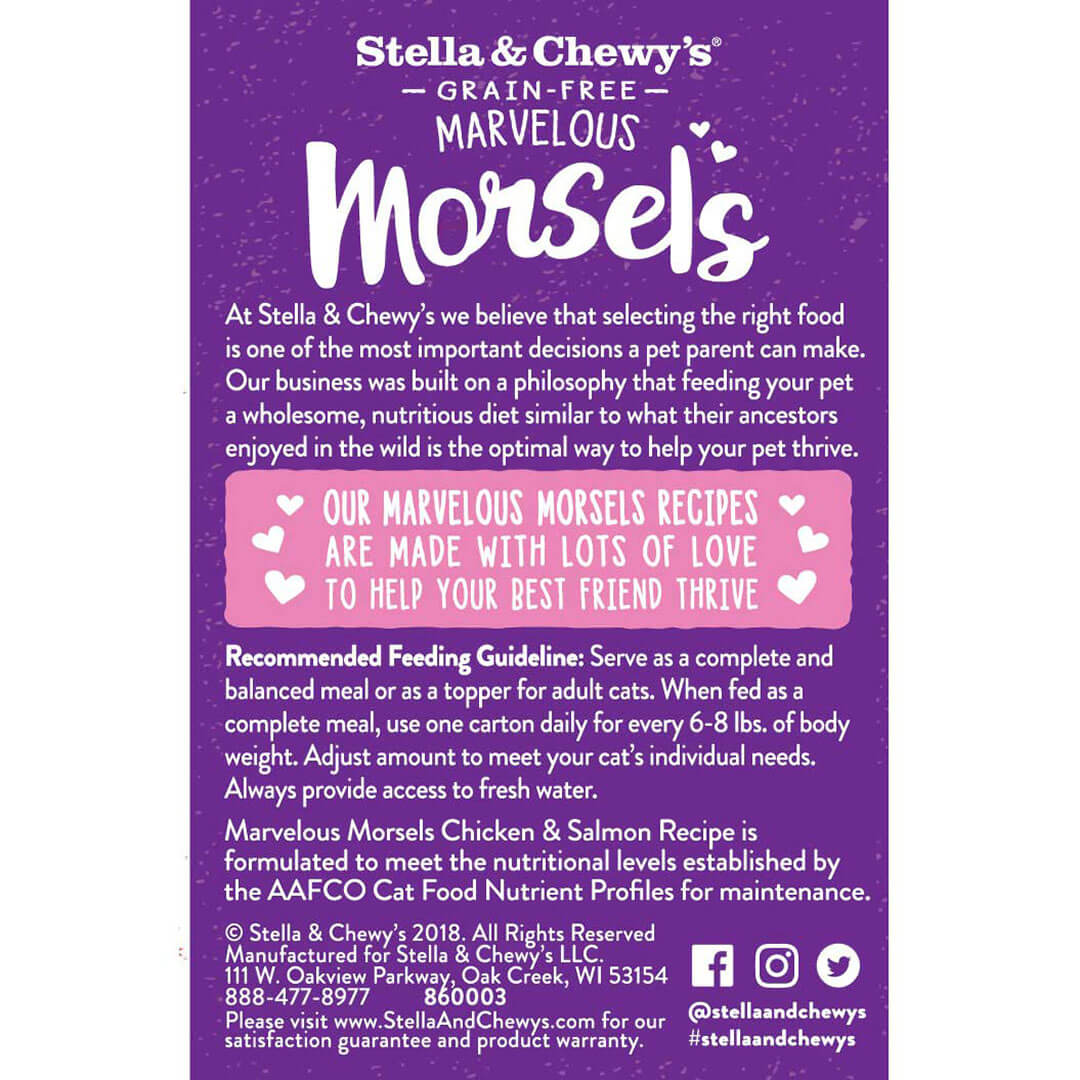 Stella&Chewy's Cat Marvelous Morsels Chicken & Salmon 5.6oz