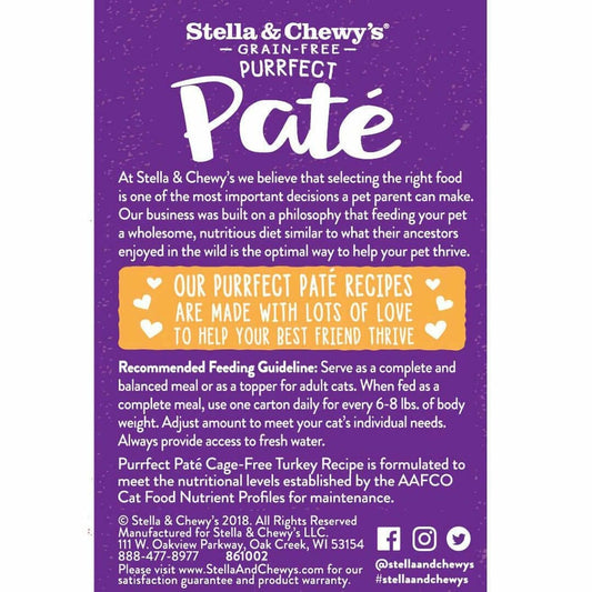 Stella&Chewy's Cat Food - Cage-Free Turkey Paté