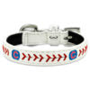MLB Chicago Cubs Leather Collar and Leather Chain Leash