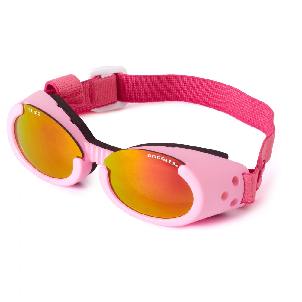 Doggles Pink ILS with  Sunset Mirror Lens