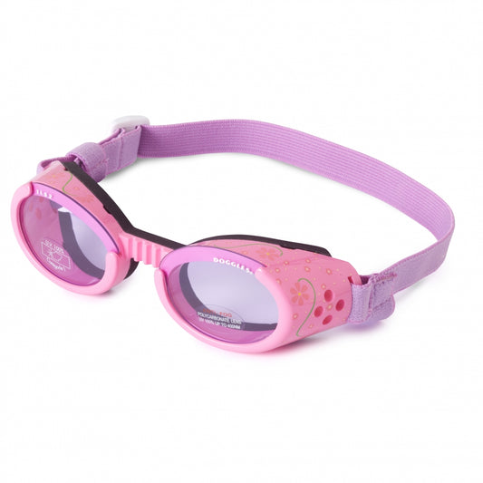 Doggles Lilac Flower ILS with Purple Lens