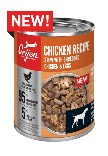 Orijen Wet Dog Food Chicken Recipe Stew with Shredded Chicken & Eggs