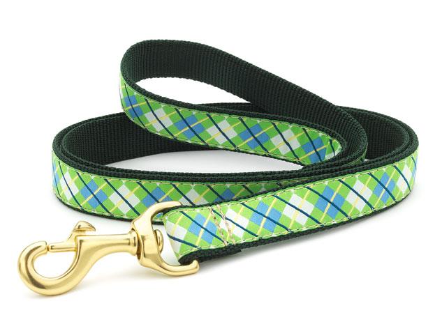 Blue & Green Argyle Dog Lead