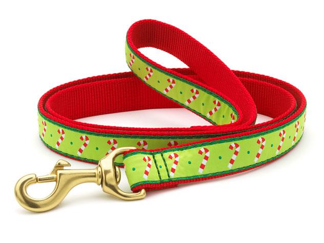 Candy Cane Dog Lead