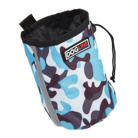 Beta Treat Pouch with Built-In Waste Bag Dispenser, Camo Blue