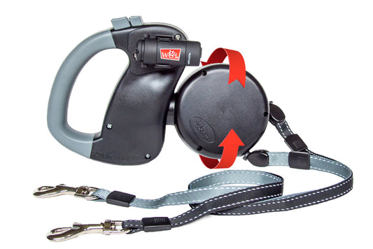 Dual Doggie Retractable LIGHT Leash
