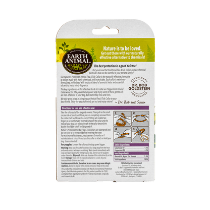 Nature's Protection Flea & Tick Herbal Collar for Dogs
