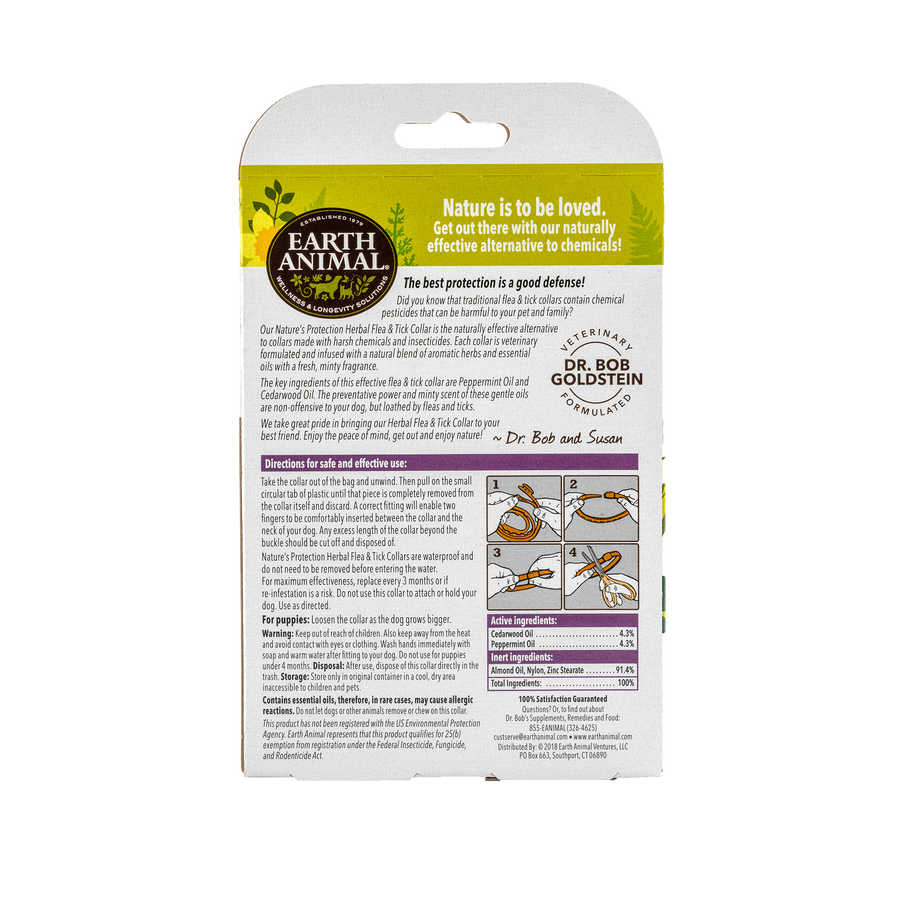 Nature's Protection Flea & Tick Herbal Collar for Dogs