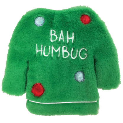 Fuzzy Stuffless Crinkle Ugly Sweater Toy 9"