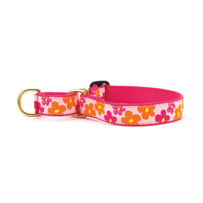 Flower Power Martingale Dog Collar