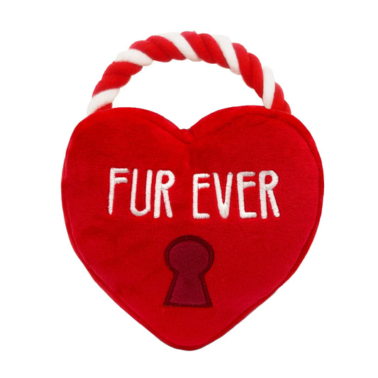 Fur Ever Lock Heart Dog Toy
