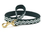 Chevron Green & White Dog Lead