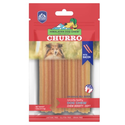 Himalayan Pet Supply Churro Chew Bacon 4oz.