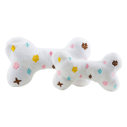 White Chewy Vuiton Bone Toy