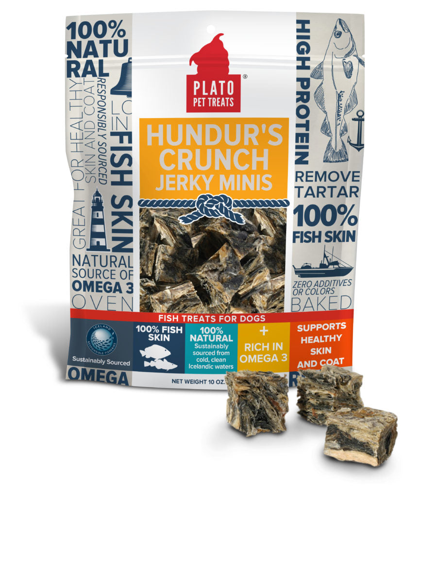 Plato Hundur’s Crunch Jerky Minis Fish 3.5oz