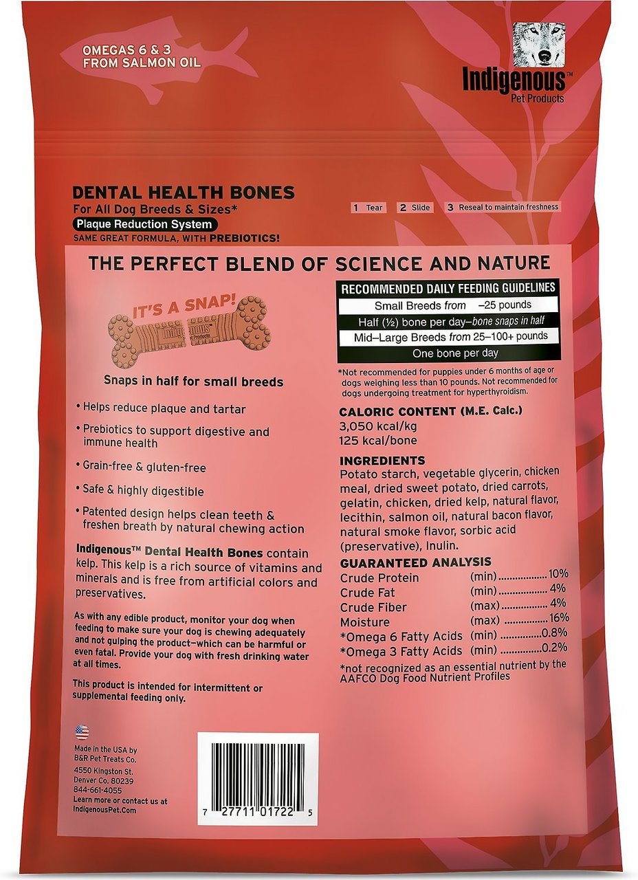 Indigenous Dental Health Bones Smoked Bacon 17oz