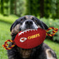 NFL Kansas Chiefs Dog Football Toy