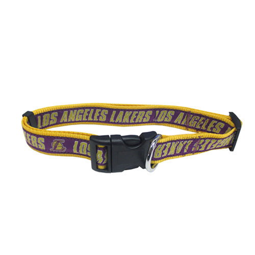 NBA LA Lakers Dog Collar & Leash