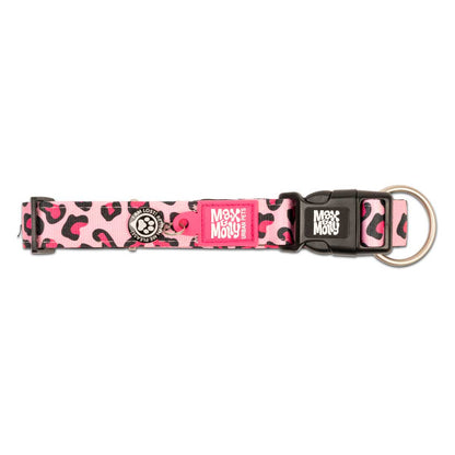 Smart ID Dog Collar - Leopard Pink