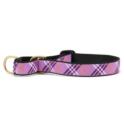 Lavender Lattice Martingale Dog Collar