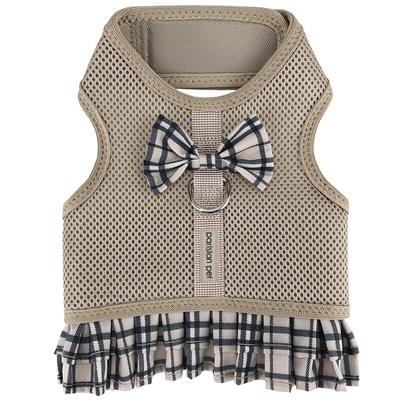 Khaki Plaid Harness Dress