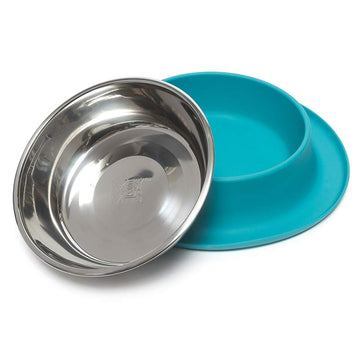 Single Silicone Feeder with Stainless Bowl