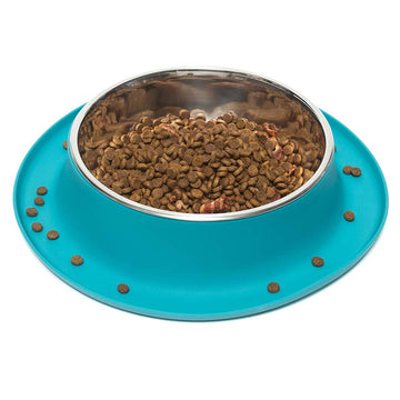 Single Silicone Feeder with Stainless Bowl