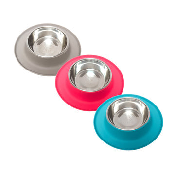 Single Silicone Feeder with Stainless Bowl