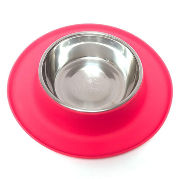 Single Silicone Feeder with Stainless Bowl