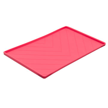 Silicone Non-Slip Dog Bowl Mat with Raised Edge