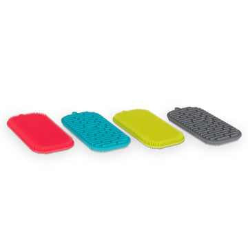 Silicone Dual Sided Dog Bowl Scrubber Sponge