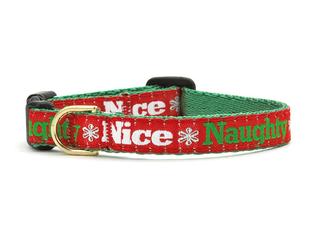 Naughty and Nice Small Breed Dog Collar