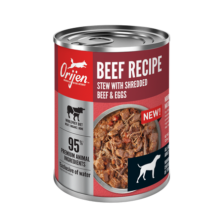 Orijen Wet Dog Food Beef Recipe Stew with Shredded Beef & Eggs
