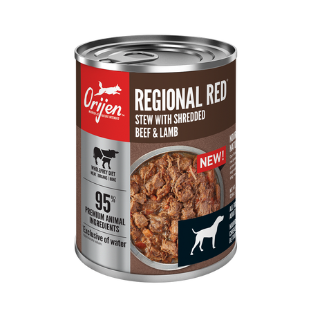 Orijen Wet Dog Food Regional Red Stew with Shredded Beef & Lamb