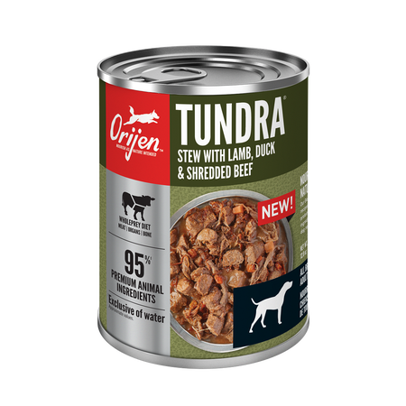 Orijen Wet Dog Food Tundra Stew with Lamb, Duck & Shredded Beef