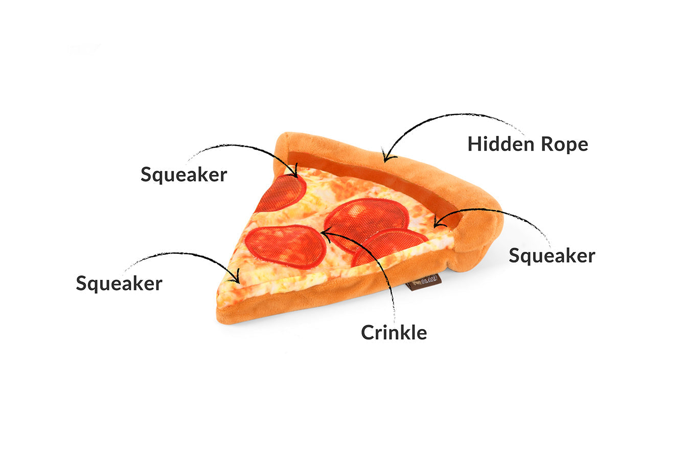 Snack Attack Puppy-roni Pizza Toy
